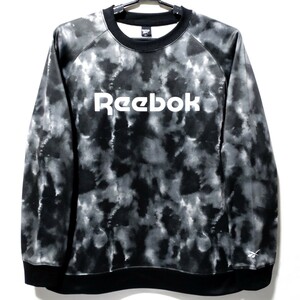 特価/未使用【サイズ=LL(XL)】Reebok/リーボック/メンズ/裏起毛/ストレッチ/ジャージ/スウェット/プルオーバー/胸囲=104~112cm/black③