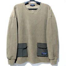 特価/未使用【サイズ=L】RAGGED MOUNTAIN/メンズ/フリース/プルオーバー/胸囲=96～104cm/moca×khaki_画像1