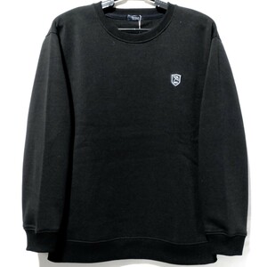 特価/未使用【サイズ=LL(XL)】ARNOLD PALMER/アーノルドパーマー/メンズ/裏起毛/スウェット/トレーナー/胸囲=104～112cm/black