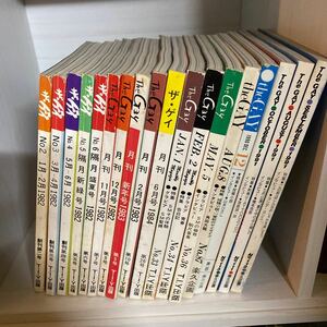 ザ・ゲイ　TheGey 1982-1991 18冊　まとめて　ゲイ雑誌　ボーイズラブ　同性愛　ホモ　昭和