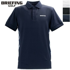 新品国内正規Sサイズ　ブリーフィング ゴルフ サイドロゴ ラインポロ BRIEFING GOLF MS SIDE LOGO LINE POLO BRG231M05 BRG　日本製