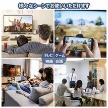 2点 1.5m iPhone iPad HDMI 変換アダプタ ケーブル テレビ スマホ iPhoneテレビ スマホテレビ プロジェクター モニター YouTube TV 接続_画像9