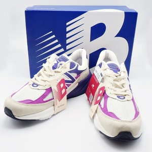 C23-481【未使用】New Balance ニューバランス U990TD6 990V6 ランニングシューズ サイズ29.0cm マゼンタポップ ホワイト/パープル 箱付き