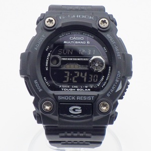 C23-413 CASIO カシオ GW-7900B-1JF G-SHOCK ジーショック タフソーラー ブラック SS マルチバンド6 反転液晶 メンズ 中古 稼働品