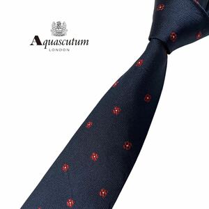 AQUASCUTUM ネクタイ 花柄 アクアスキュータム USED 中古 m548