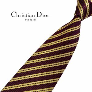 Christian Dior ネクタイ レジメンタル柄 ストライプ柄 クリスチャンディオール USED 中古 m549