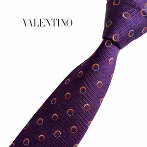 VALENTINO ネクタイ やや細身 シャボン玉柄 ヴァレンティノ USED 中古 m578