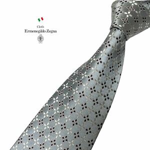 ERMENEGILDO ZEGNA ネクタイ 小紋柄 エルメネジルド ゼニア USED 中古 m602