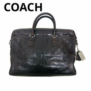 COACH コーチ バッグ ビジネスバッグ ビジネス メンズ レザー ブラウン　ビジネス トート A4 鞄 かばん 男性 茶 No.C1093-70251