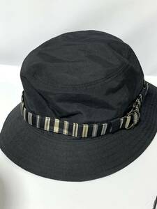 DKNY ダナキャランニューヨーク バケットハット ブラック 黒色 帽子 57-58㎝　送料185円