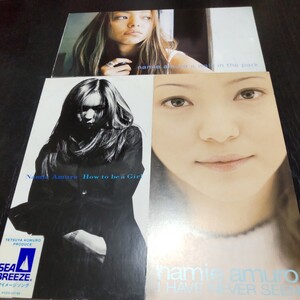 2312 namie amuro 安室奈美恵 8cmCD シングル ３枚 a walk in the park How to be a Girl I HAVE NEVER SEEN 中古