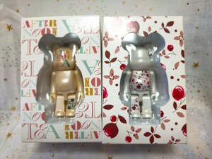 メディコム トイ BE@RBRICK Afternoon Tea Flower ver & logo ver set 100% ベアブリック/未開封