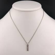 E12-0935 箱付き☆ティファニーダイヤモンドネックレス 7.4g ( TIFFANY &Co. ティファニー Diamond necklace 750 K18WG )_画像1