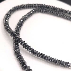 E12-2130 ブラックダイヤモンドネックレス 12g ( Black Diamond necklace 天然ブラックダイヤモンドネックレス K18WG WG )