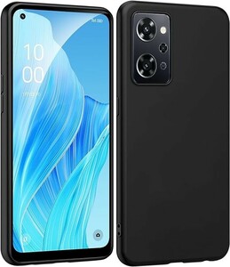 OPPO Reno9 A ケース マットブラック 米軍MIL規格 耐衝撃 『OPG04 対応』〔薄型 軽量 擦り傷防止 落下防止