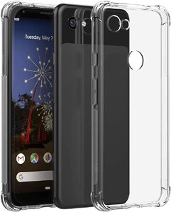 対応 Google Pixel 3a ケース 柔軟 TPU カバー 全透明 散熱加工 黄変しにくい pixel3a ケース [ 全