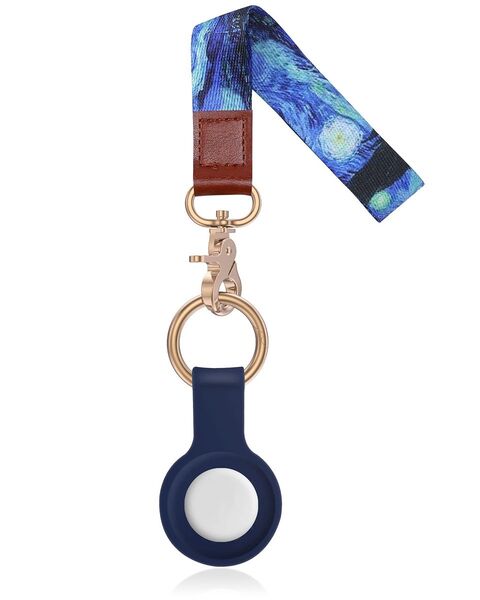 Airtags 2021 カバー, キーホルダー シリコン製 スマートトラッカー用 紛失防止 スマホ・カバン・キー・荷物