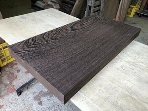 【EJ64】ウエンジ 685×360×50㎜ 一枚板 材料 天然木 無垢材 木材 希少材 乾燥材 銘木 木工 DIY《銘木登屋》