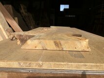 【EK60S】ポプラ 800×～365×33㎜ 一枚板 材料 天然木 無垢材 木材 希少材 乾燥材 銘木 木工 DIY《銘木登屋》_画像6