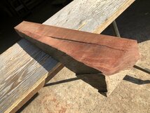 【EB599U】ブビンガ 980×～120×51㎜ 一枚板 材料 天然木 無垢材 木材 希少材 乾燥材 銘木 木工 DIY《銘木登屋》_画像2