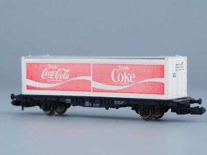 Nゲージ FLEISCHMANN コンテナ貨車 DB ドイツ国鉄 Coca-Cola