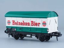 HOゲージ FLEISCHMANN ビール貨車 HEINEKEN 60年代 ブリキ製車体_画像1