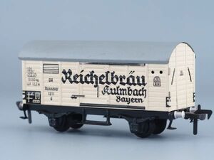 HOゲージ FLEISCHMANN ビール貨車 REICHELBRAU KULMBACHER 60年代 ブリキ製車体