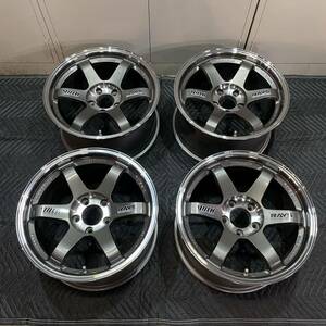 RAYS VR TE37 SL 17×9.0 22 PCD114.3 ガンメタ 鍛造