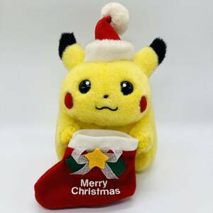 【希少】TOMY製 ピカチュウ 初期 サンタ ぬいぐるみ　(トミー クリスマス Pikachu Santa Claus Xmas Christmas pokemon doll)