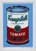 アンディ・ウォーホル 証明書 シルク 直筆サイン「Campbell's Soup　18/250」_画像2