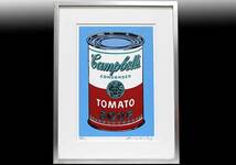 アンディ・ウォーホル 証明書 シルク 直筆サイン「Campbell's Soup　18/250」_画像1