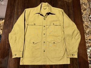 稀少 米国製 FILSON Dry Finish Tin Cloth Cruiser Jacket フィルソン ドライ ティンクロス クルーザージャケット ダークタン USA