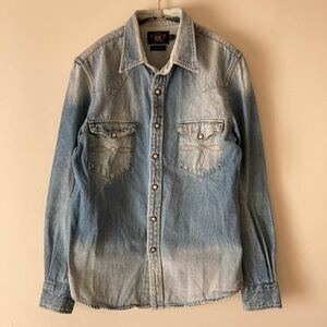 RRL ダブルアールエル ラルフローレン ヴィンテージ コンチョボタン デニム シャツ