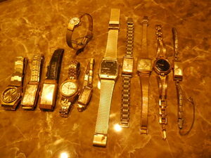 18K 22K 刻印 腕時計 時計 ウォッチ クォーツ SEIKO CITIZEN セイコー シチズン ゴールドカラー 11本セット 大量 まとめて 色々