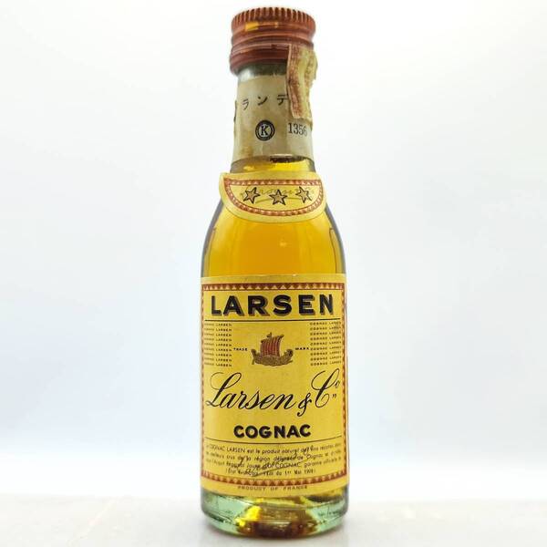 【全国送料無料】特級 LARSEN Three Stars COGNAC 42度 30ml【ラーセン スリースター コニャック】