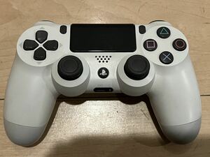 ★動作良好　美品　PS4 純正コントローラ/デュアルショック４ ★グレイシャーホワイト★DUALSHOCK4 送料無料★