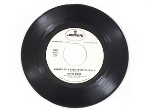 ￥1000スタート！★David Bowie / Memory Of A Free Festival レコード 7inch USプロモ盤 73075★1970年