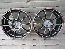 RAYS VOLK RACING ZE40 time attack edition 19×8J +44 5H 114.3 鍛造 軽量 2本セット 中古品_画像1