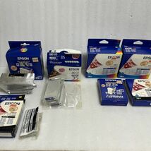 未使用保管品 EPSON インクカートリッジ 期限切(03〜11年) IC5CL05W×2、IC1BK05W、IC1BK02W、IC6CL35、IC5CL02W 計カートリッジ個数 12個_画像1