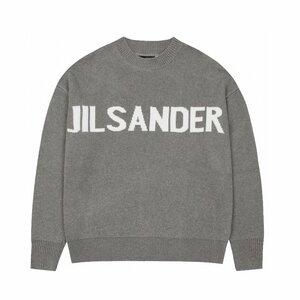 JIL SANDER X ARC’TERYX ジルサンダー アークテリクス 上着 ニット セーター コットン 長袖 厚手 グレー 中古 M JN 1