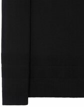 STONE ISLAND ニット セーター クラシック スウェットシャツ コットン ロゴ バッジ ブラック 中古 JM A1_画像6