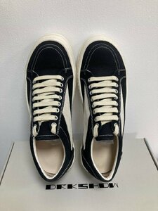 RICK OWENS SNEAKER キャンバス カジュアル シューズ 男性用 ブラック 中古 26cm JN 1