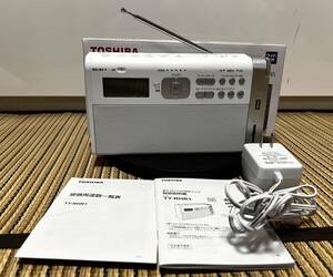 完動美品　TOSHIBA SD/USB/録音ラジオ TY-RHR1 ワイドFM ラジオ講座をワンタッチ予約