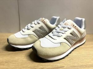 未使用 ニューバランス WL574RU2 B アイボリー 24cm new balance