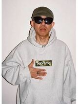 【新品】Supreme Box Logo Hooded Sweatshirt Lサイズ シュプリーム フーディ パーカー ボックスロゴ アッシュ グレー スウェット Ash Grey_画像3