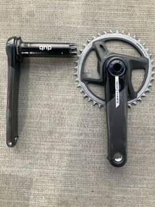 SRAM FORCE クランク 170mm 40T DUB パワーメーター付き 中古