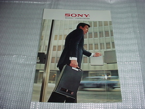 SONY tape recorder catalog 