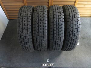 G1543-2 ②★冬★バリ山★175/80R14 88Q DUNLOP WINTER MAXX WM02 4本セット★クルー クラウンコンフォート タクシー