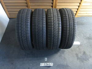 G1407-12 ②★2022年製★バリ山★冬★155/65R14 75Q BRIDGESTONE BLIZZAK VRX2 4本セット