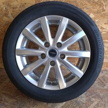 ★ブリヂストントップラン中古アルミホイール4本セット 15×6J 114.3 5H +45★ブリヂストンエコピア 185/60R15 2020年製_画像2